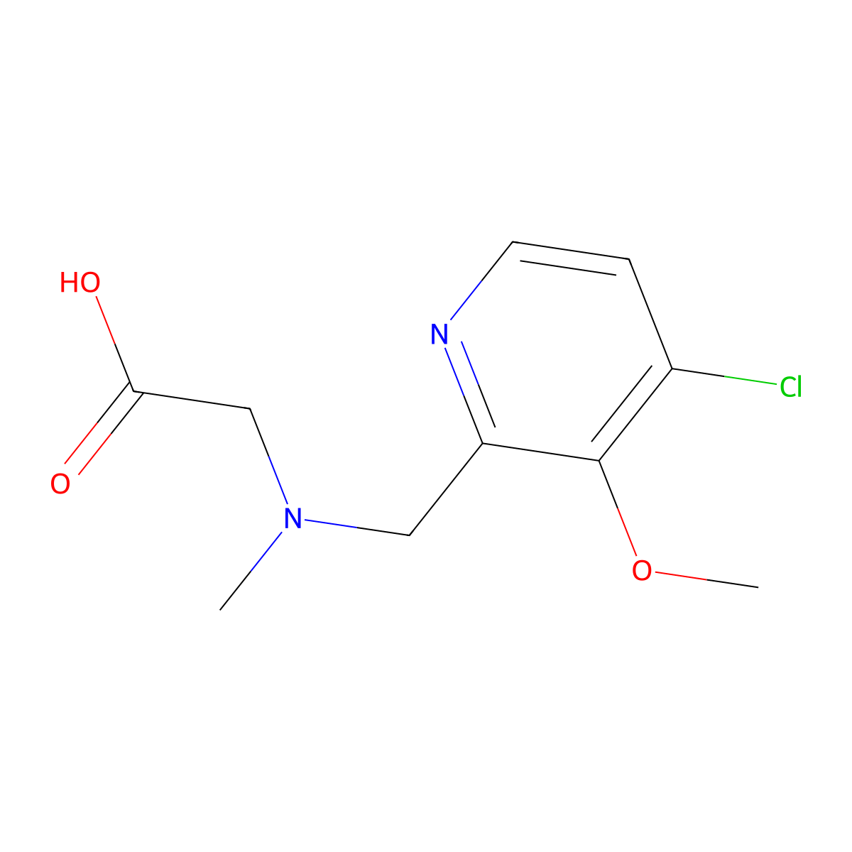 [[(4-Chloro-3-methoxypyridin-2-yl)-methyl](methyl)amino]acetic acid molecular structure, CAS 1424857-29-3