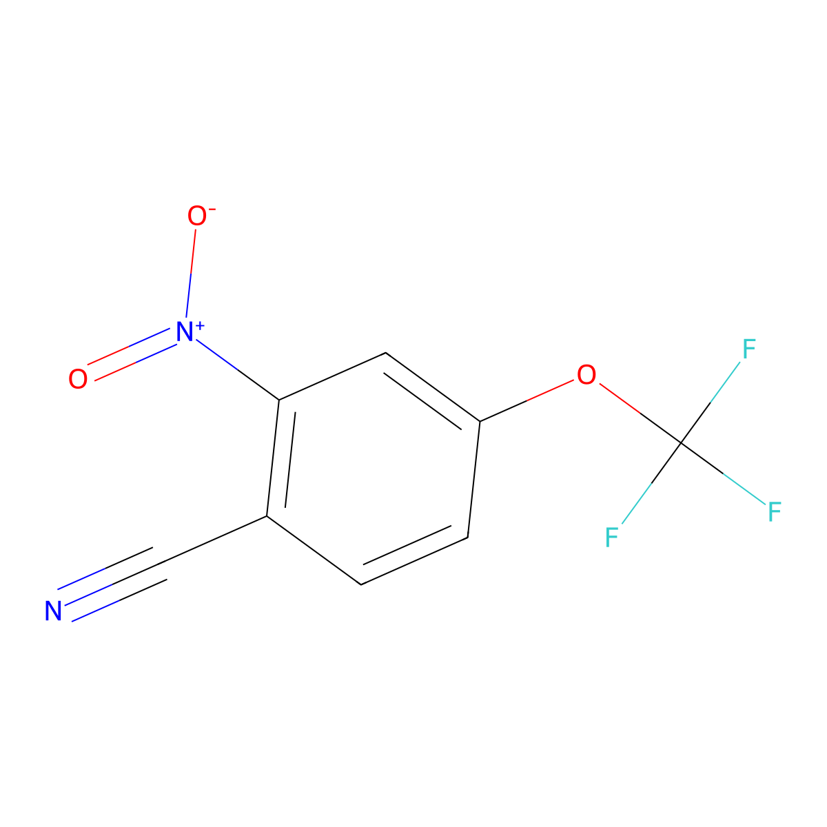 2-Nitro-4-(trifluoromethoxy)benzonitrile molecular structure, CAS 142494-69-7