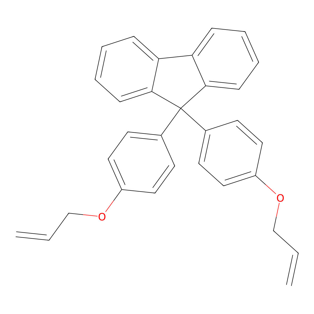 9,9-Bis(4-allyloxyphenyl)fluorene molecular structure, CAS 142494-81-3