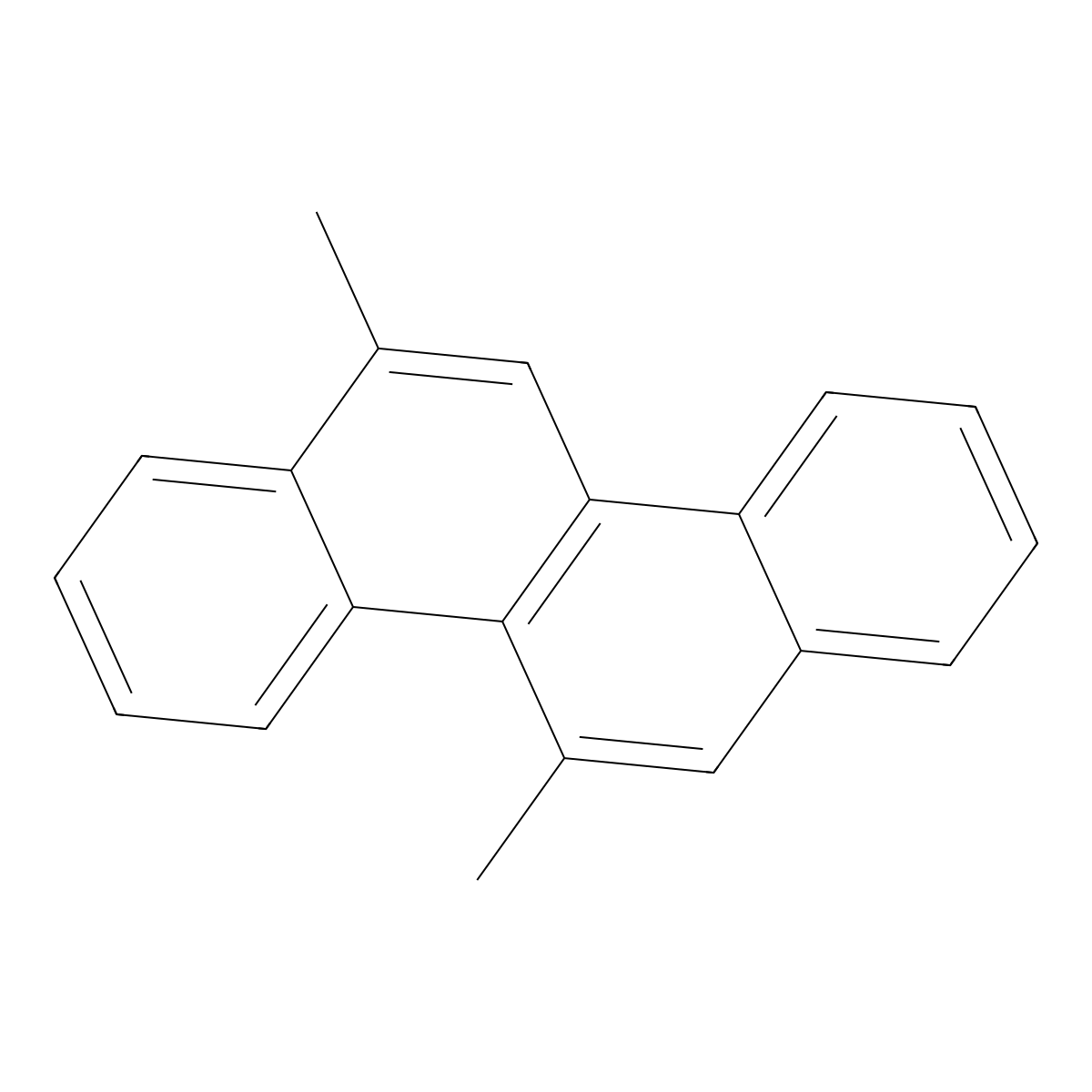5,12-Dimethylchrysene molecular structure, CAS 14250-05-6