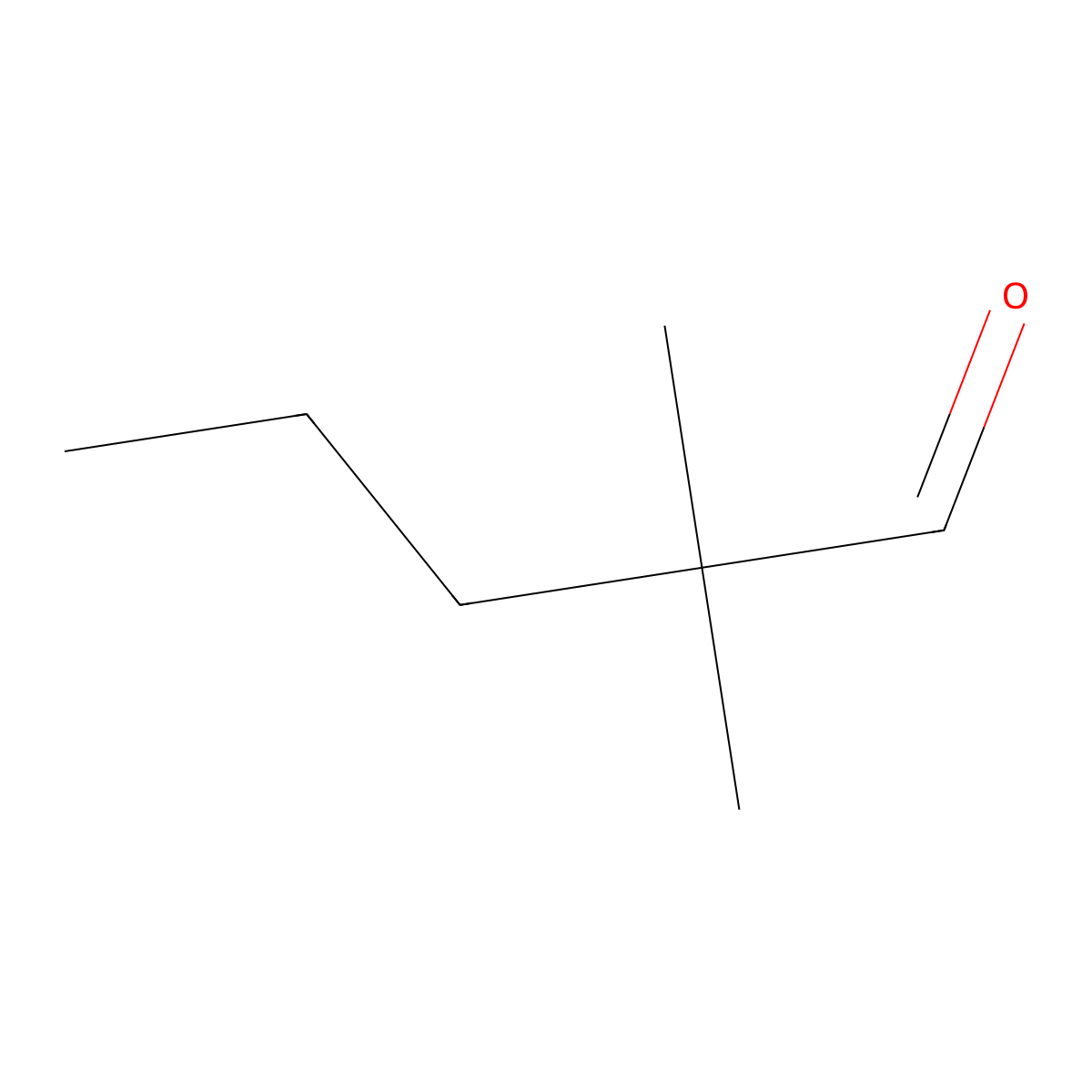 2,2-Dimethylvaleraldehyde molecular structure, CAS 14250-88-5