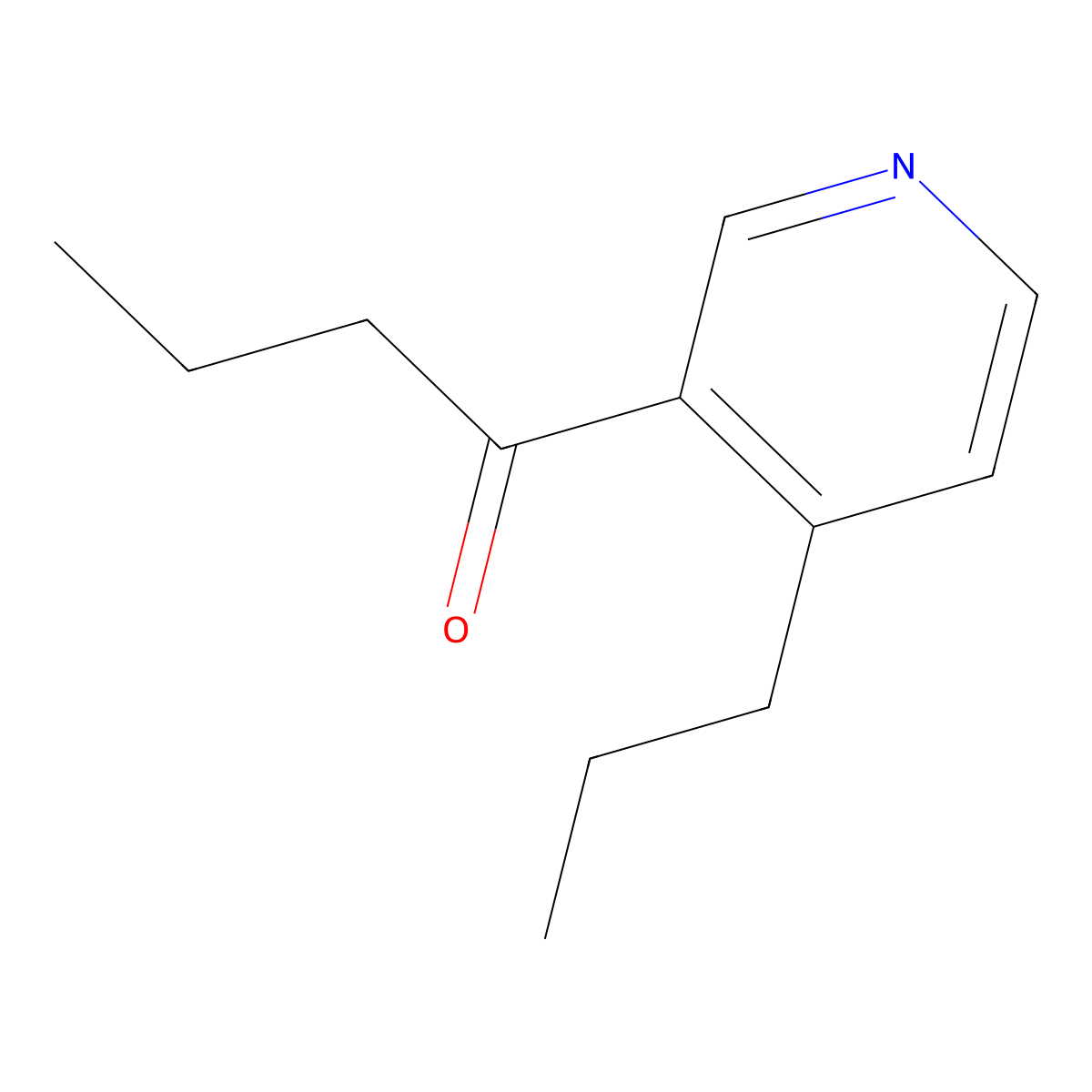 1-(4-Propylpyridin-3-yl)butan-1-one molecular structure, CAS 142505-14-4