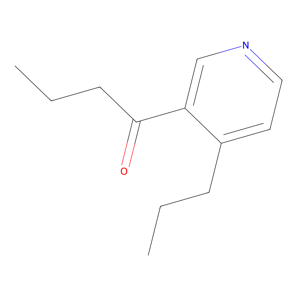 1-(4-Propylpyridin-3-yl)butan-1-one molecular structure, CAS 142505-14-4