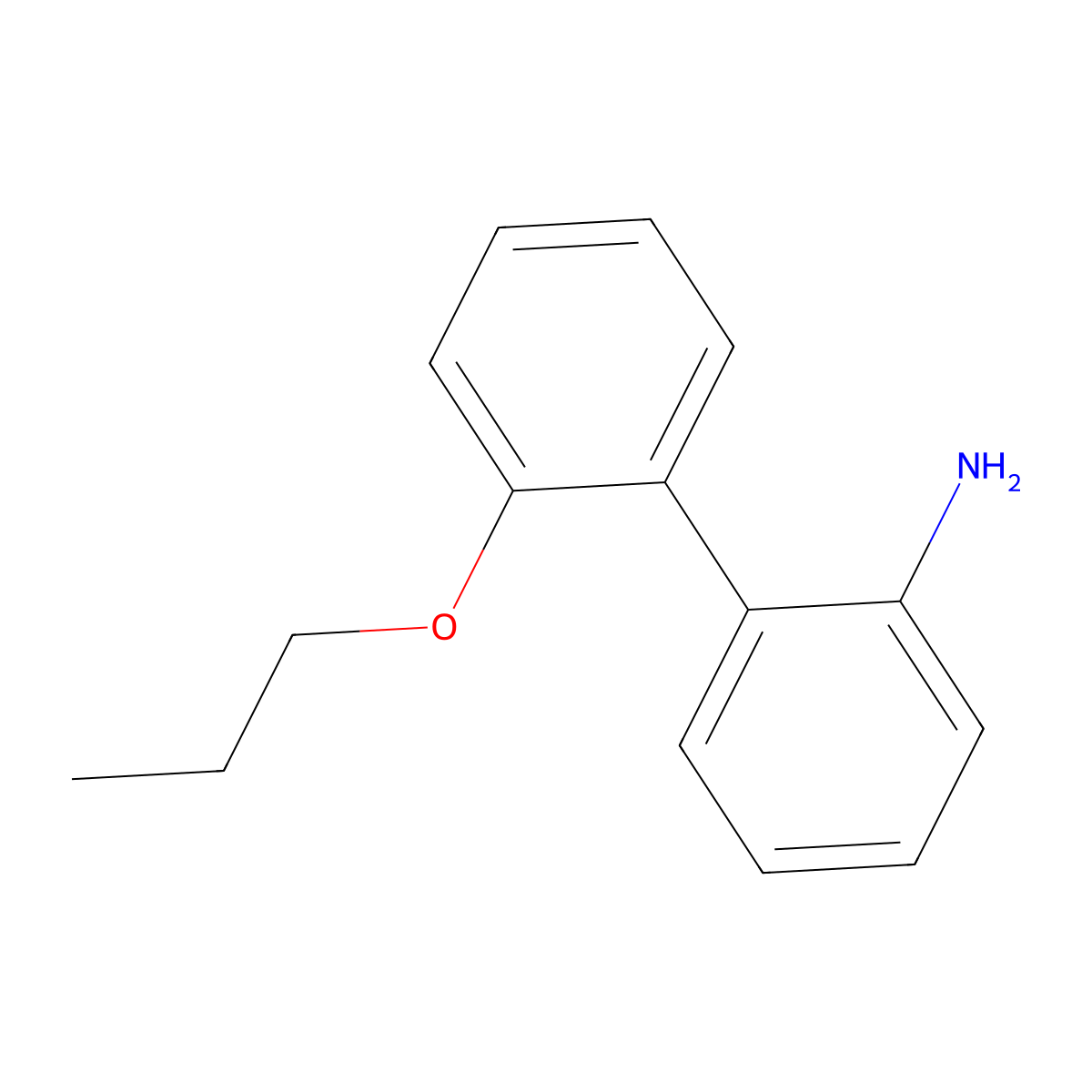 2'-Propoxy-[1,1'-biphenyl]-2-amine molecular structure, CAS 142505-63-3