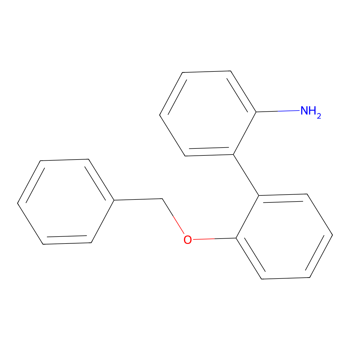 2'-Benzyloxy-biphenyl-2-ylamine molecular structure, CAS 142505-66-6