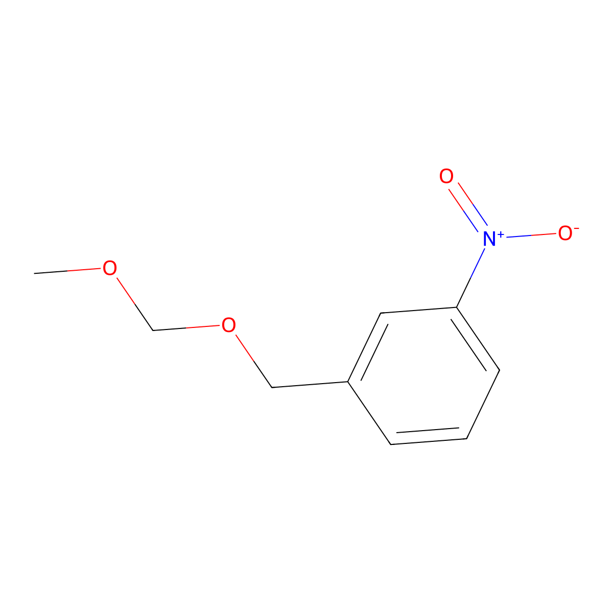 1-[(Methoxymethoxy)methyl]-3-nitrobenzene molecular structure, CAS 142509-31-7