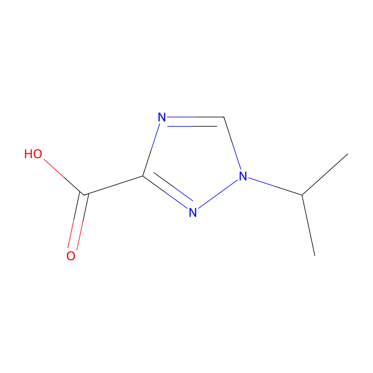 1-Isopropyl-1H-1,2,4-triazole-3-carboxylic acid molecular structure, CAS 1425090-56-7