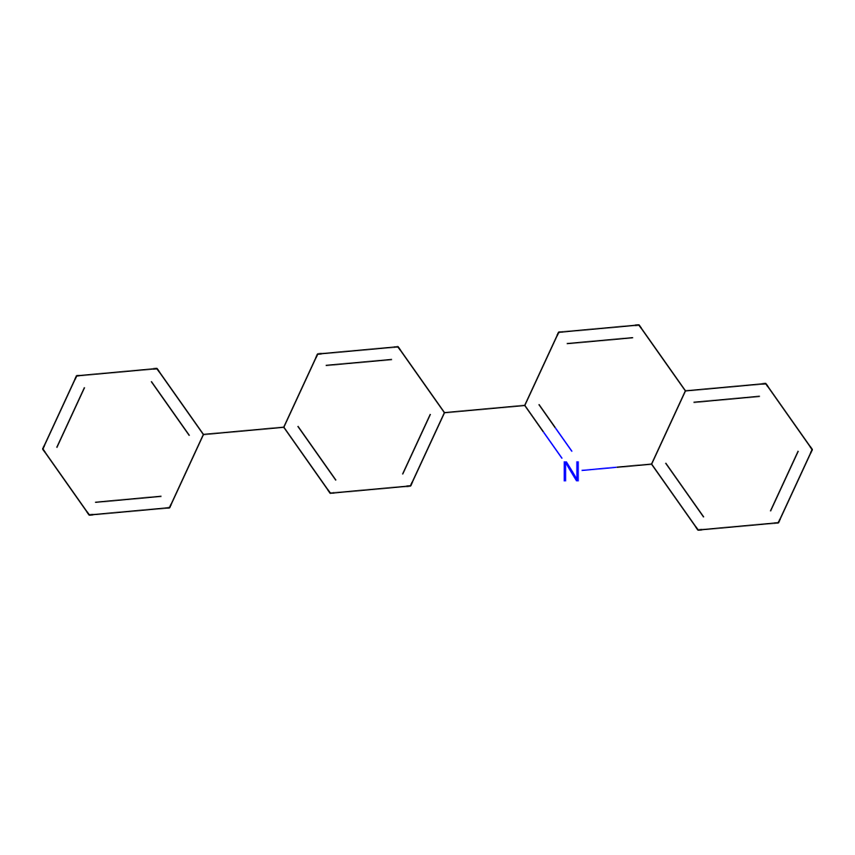 2-(4-Biphenylyl)quinoline molecular structure, CAS 14251-81-1