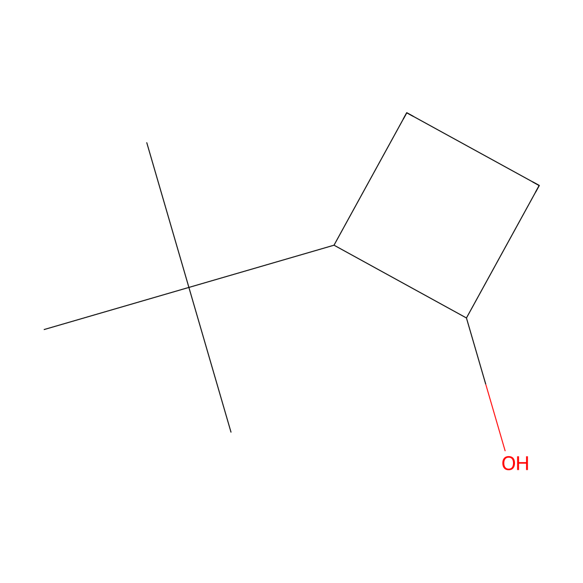 cis-2-(tert-Butyl)cyclobutan-1-ol molecular structure, CAS 14252-12-1