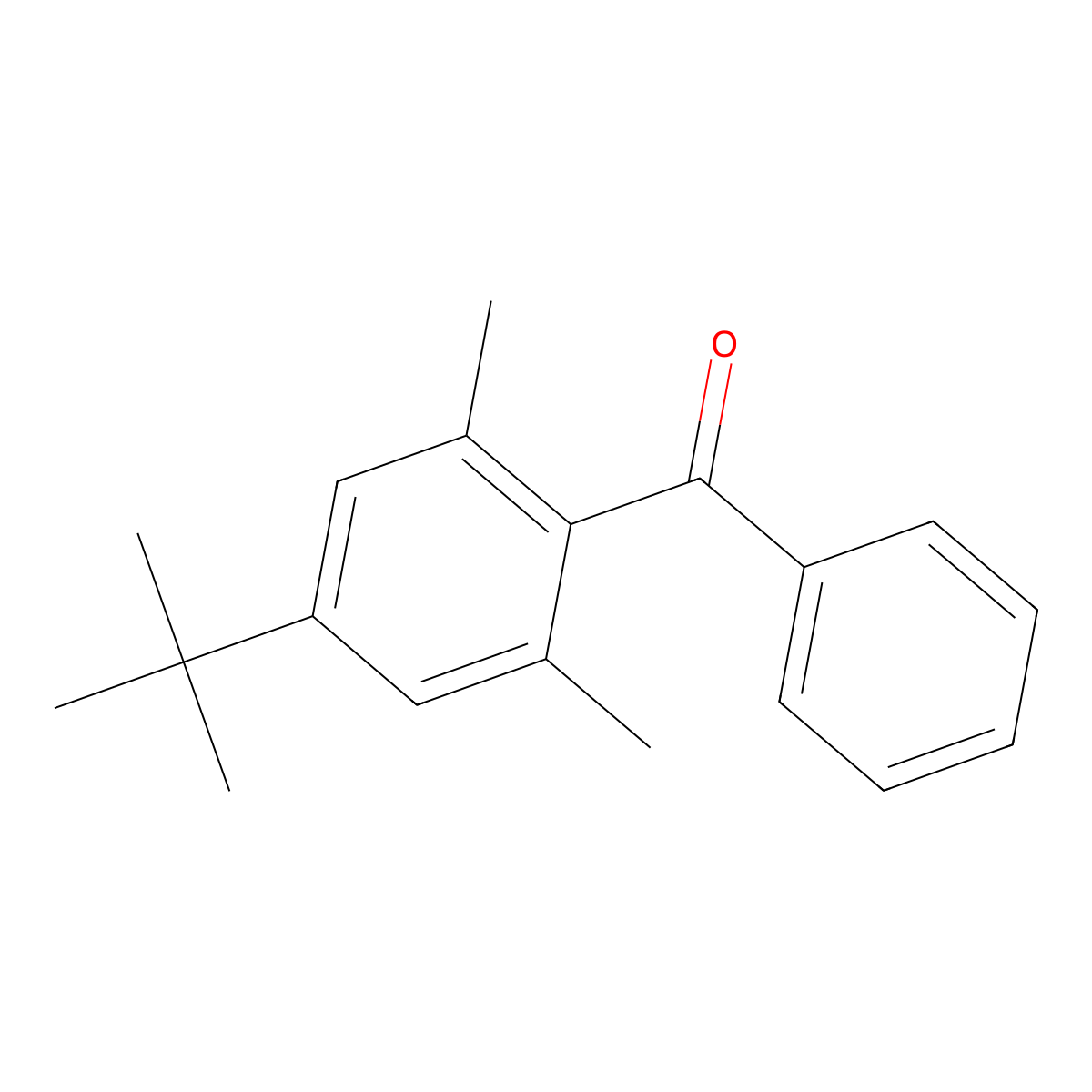 2,6-Dimethyl-4-tert-butylbenzophenone molecular structure, CAS 14252-18-7