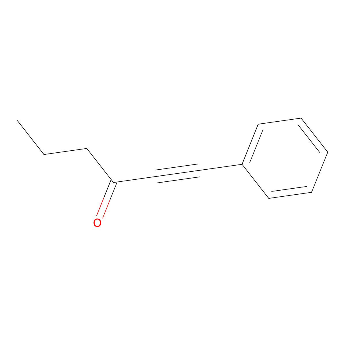 1-Phenyl-1-hexyn-3-one molecular structure, CAS 14252-32-5