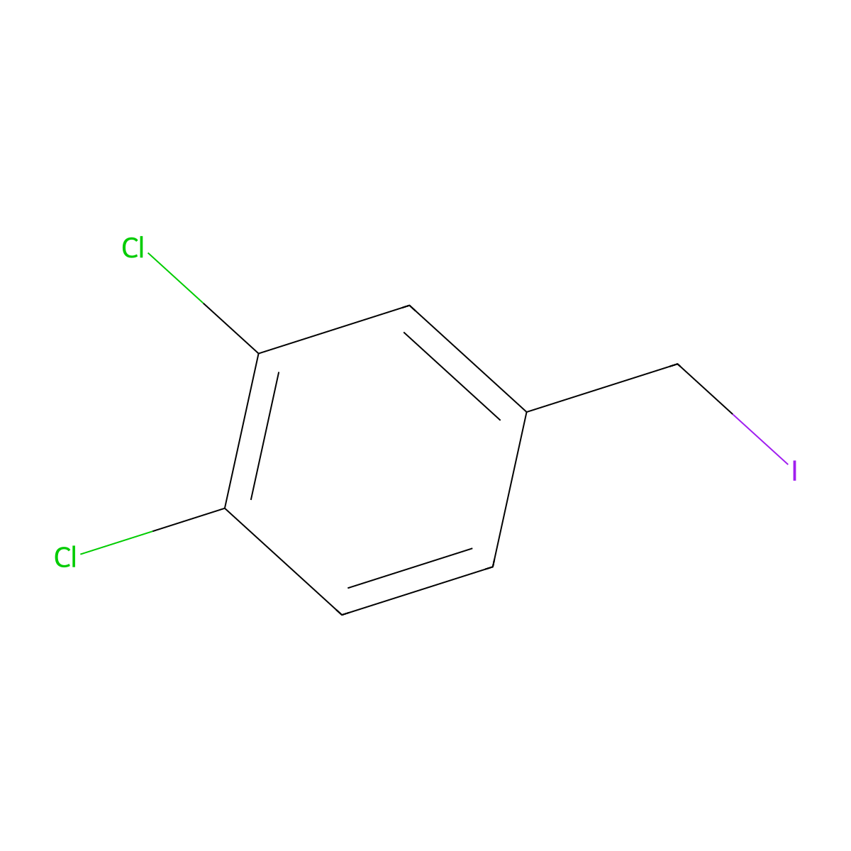 1,2-Dichloro-4-(iodomethyl)benzene molecular structure, CAS 142523-67-9