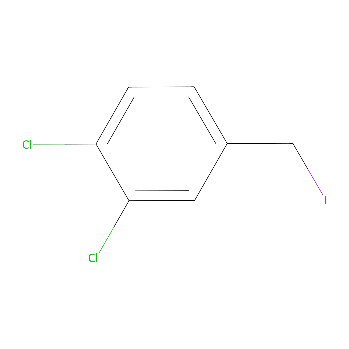 1,2-Dichloro-4-(iodomethyl)benzene molecular structure, CAS 142523-67-9