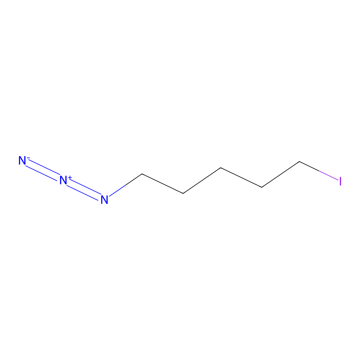 1-Azido-5-iodopentane molecular structure, CAS 142523-71-5