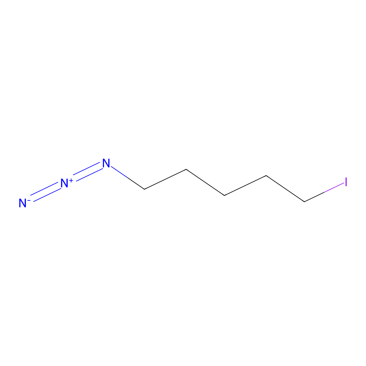 1-Azido-5-iodopentane molecular structure, CAS 142523-71-5