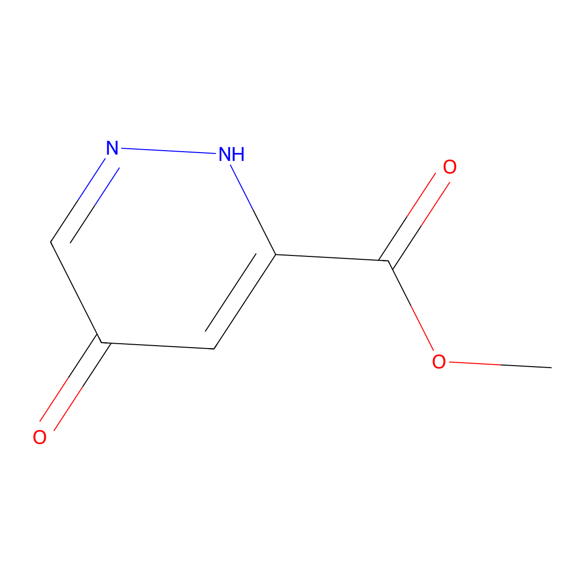Methyl 5-oxo-2,5-dihydropyridazine-3-carboxylate molecular structure, CAS 1425334-62-8