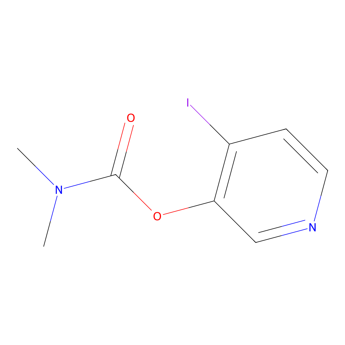 4-Iodopyridin-3-yl dimethylcarbamate molecular structure, CAS 1425334-68-4