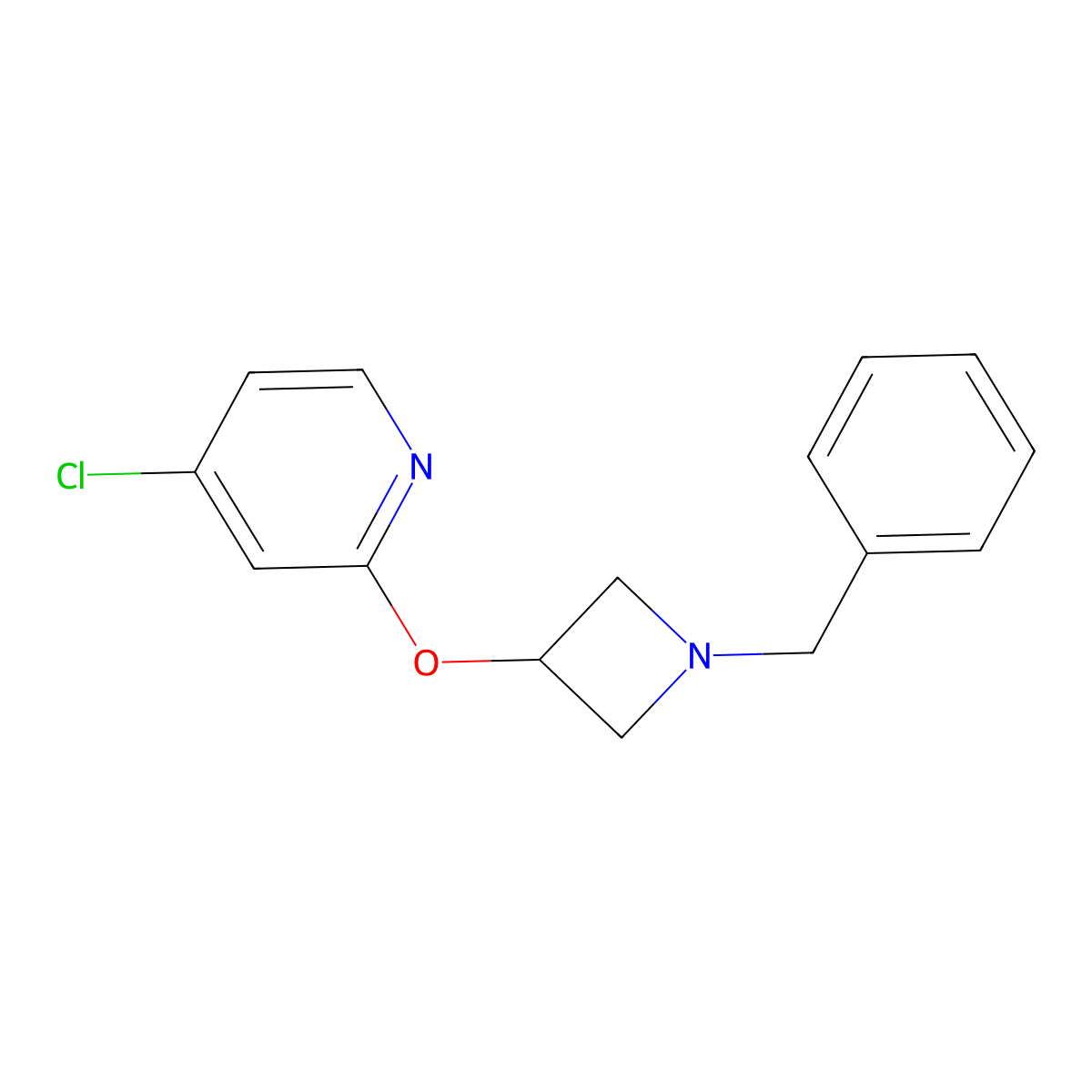 2-(1-Benzylazetidin-3-yloxy)-4-chloropyridine molecular structure, CAS 1425335-11-0