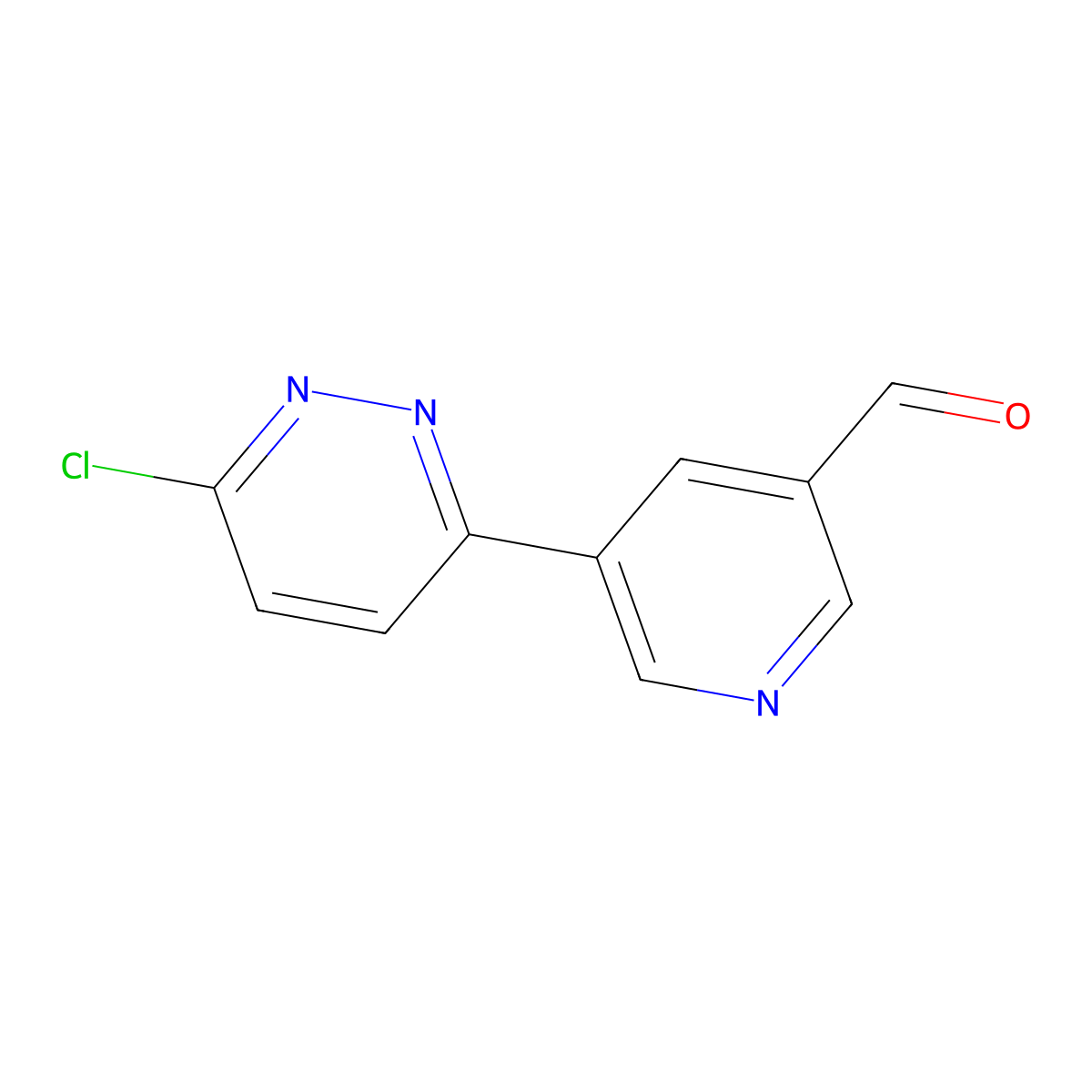 5-(6-Chloropyridazin-3-yl)nicotinaldehyde molecular structure, CAS 1425335-16-5
