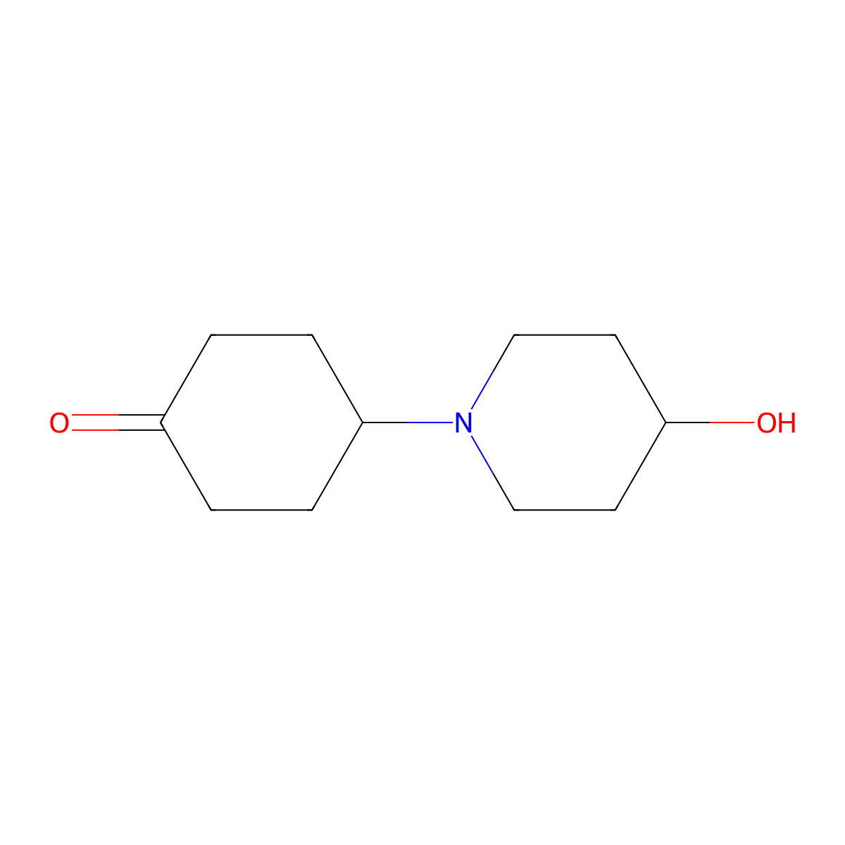 4-(4-Hydroxypiperidin-1-yl)cyclohexan-1-one molecular structure, CAS 1425368-03-1