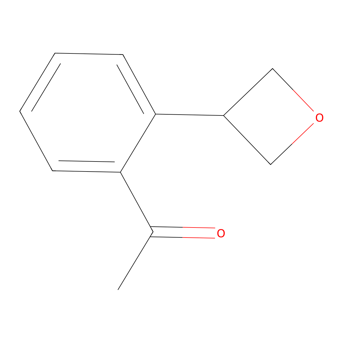 1-(2-(Oxetan-3-yl)phenyl)ethanone molecular structure, CAS 1425412-15-2