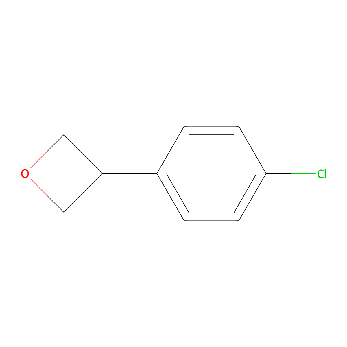 3-(4-Chlorophenyl)oxetane molecular structure, CAS 1425412-23-2