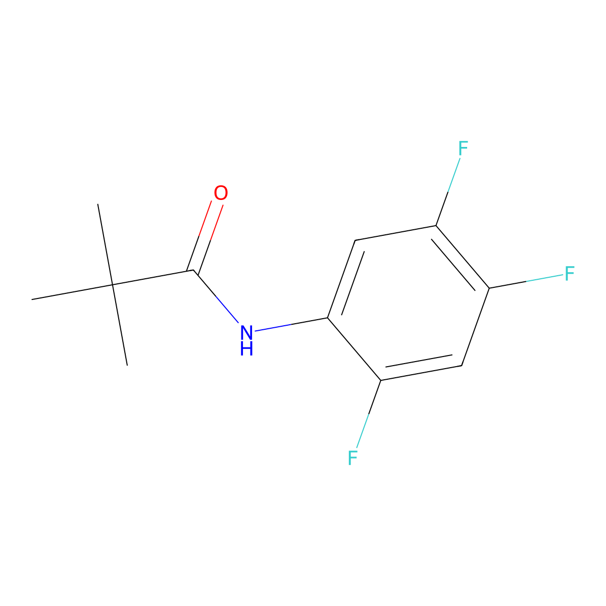 N-(2,4,5-trifluorophenyl)pivalamide molecular structure, CAS 1425486-46-9