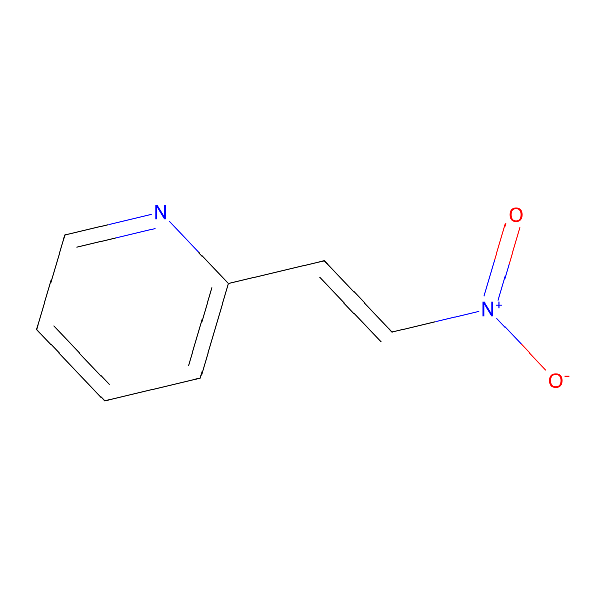 2-(2-Nitroethenyl)pyridine molecular structure, CAS 14255-17-5