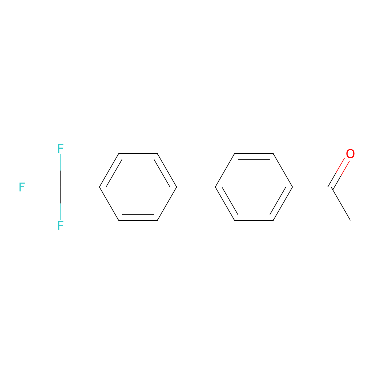 1-(4'-Trifluoromethyl-biphenyl-4-YL)-ethanone molecular structure, CAS 142557-76-4