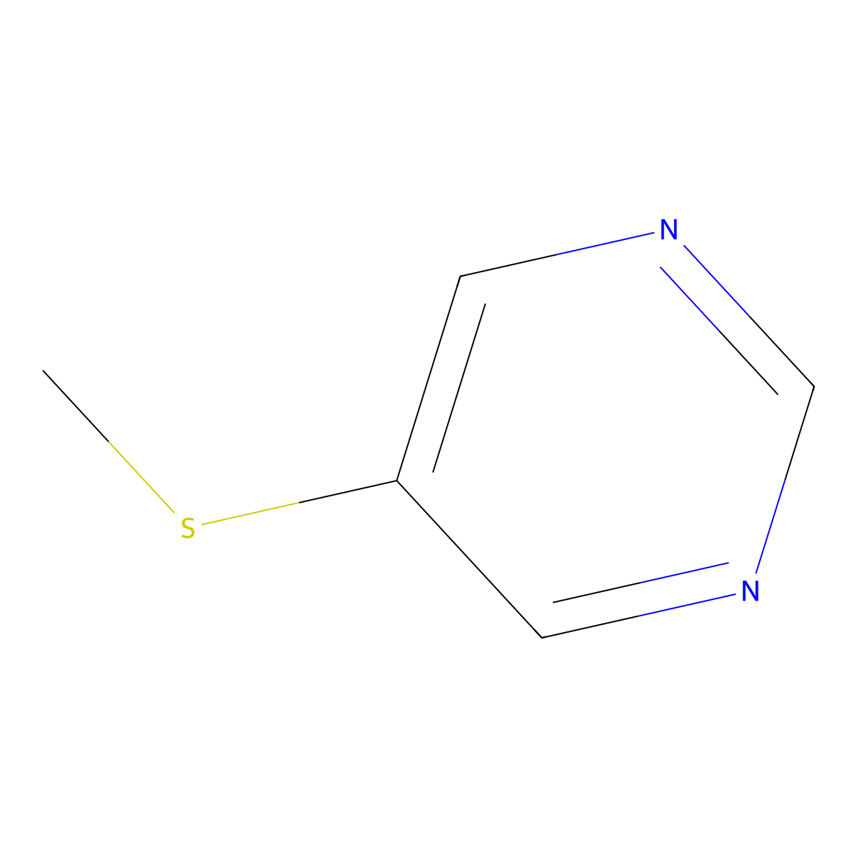 5-(Methylthio)pyrimidine molecular structure, CAS 14257-02-4