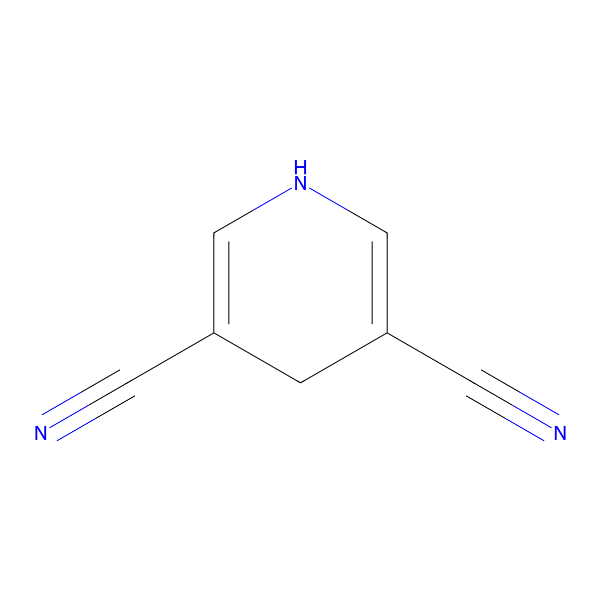 1,4-Dihydropyridine-3,5-dicarbonitrile molecular structure, CAS 14258-12-9