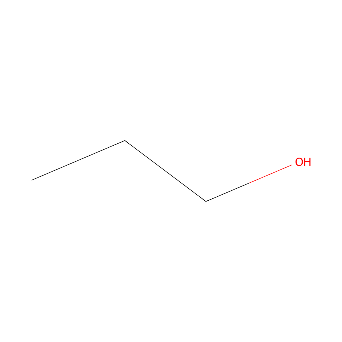 1-Propanol molecular structure, CAS 142583-61-7