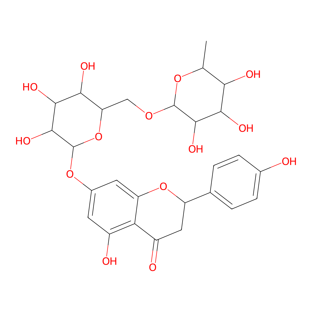 Narirutin molecular structure, CAS 14259-46-2