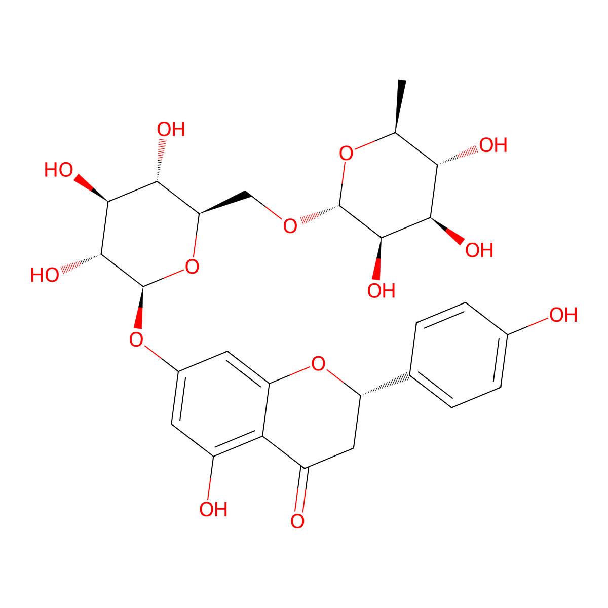 Narirutin molecular structure, CAS 14259-46-2