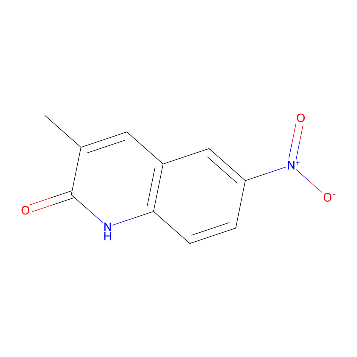 3-Methyl-6-nitro-1,2-dihydroquinolin-2-one molecular structure, CAS 1425927-69-0