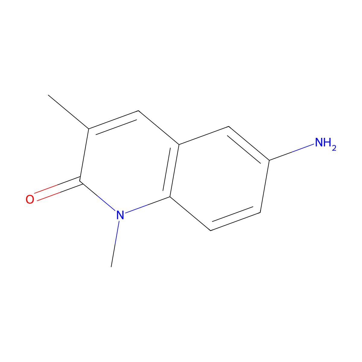 6-Amino-1,3-dimethyl-1,2-dihydroquinolin-2-one molecular structure, CAS 1425927-75-8