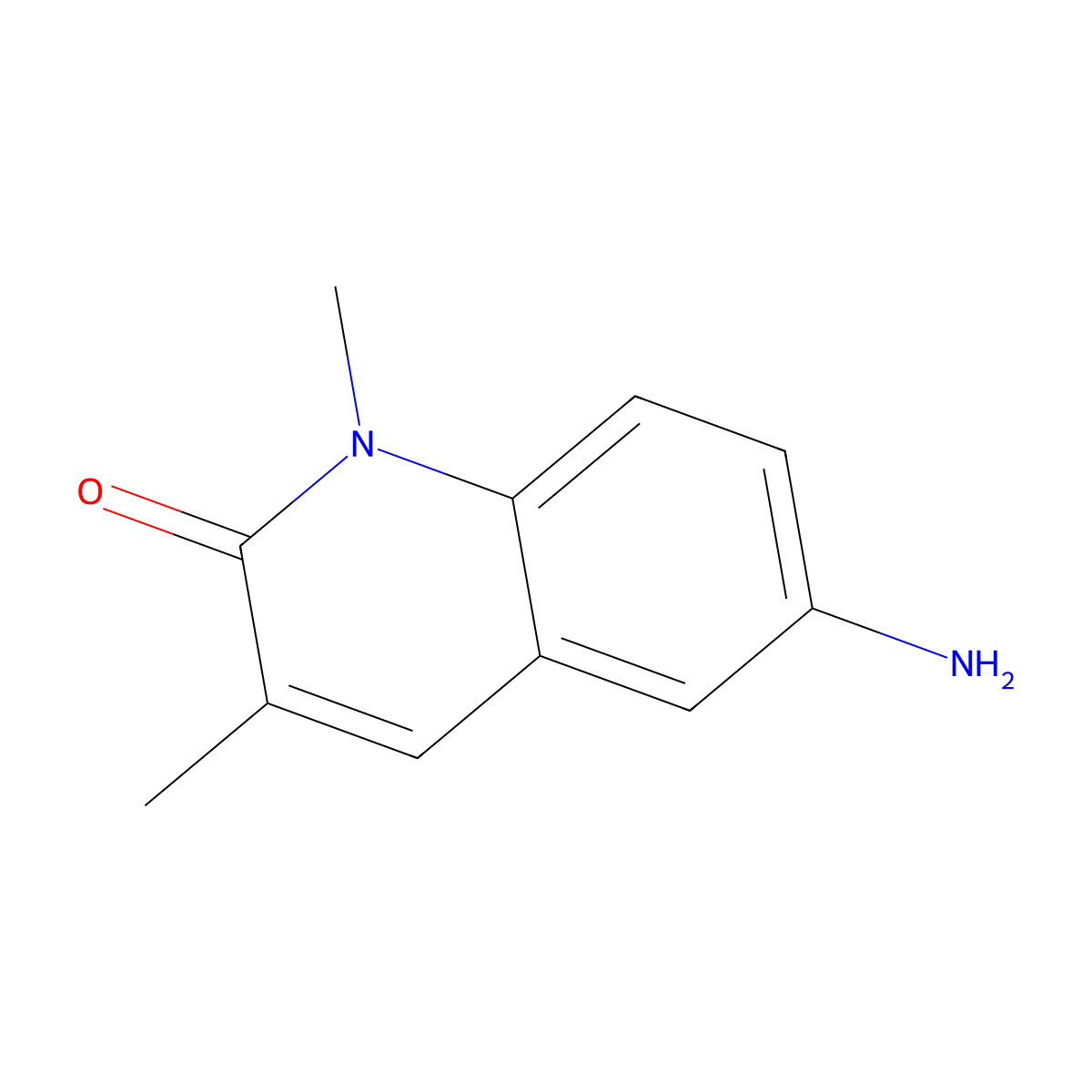 6-Amino-1,3-dimethyl-1,2-dihydroquinolin-2-one molecular structure, CAS 1425927-75-8