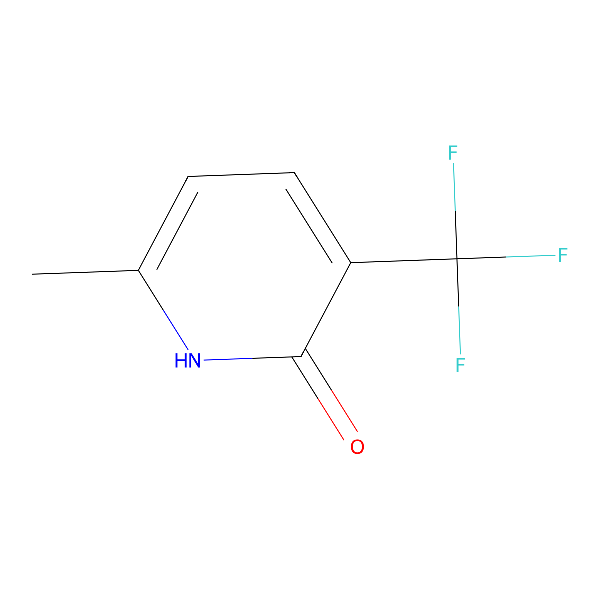 2(1H)-Pyridinone, 6-methyl-3-(trifluoromethyl)- molecular structure, CAS 1425970-82-6