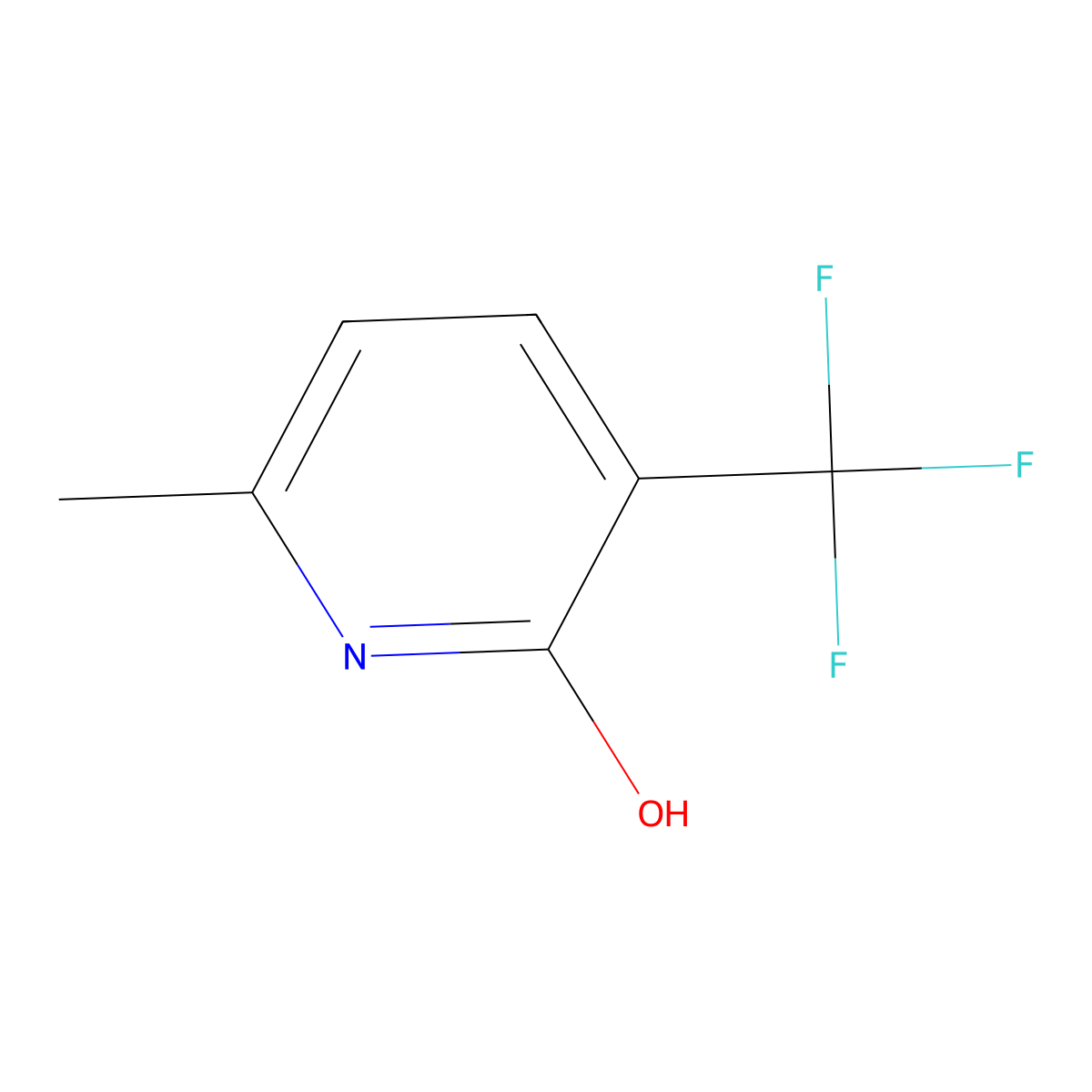 2(1H)-Pyridinone, 6-methyl-3-(trifluoromethyl)- molecular structure, CAS 1425970-82-6
