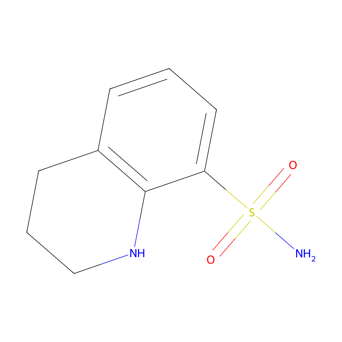 1,2,3,4-Tetrahydroquinoline-8-sulfonamide molecular structure, CAS 142598-01-4