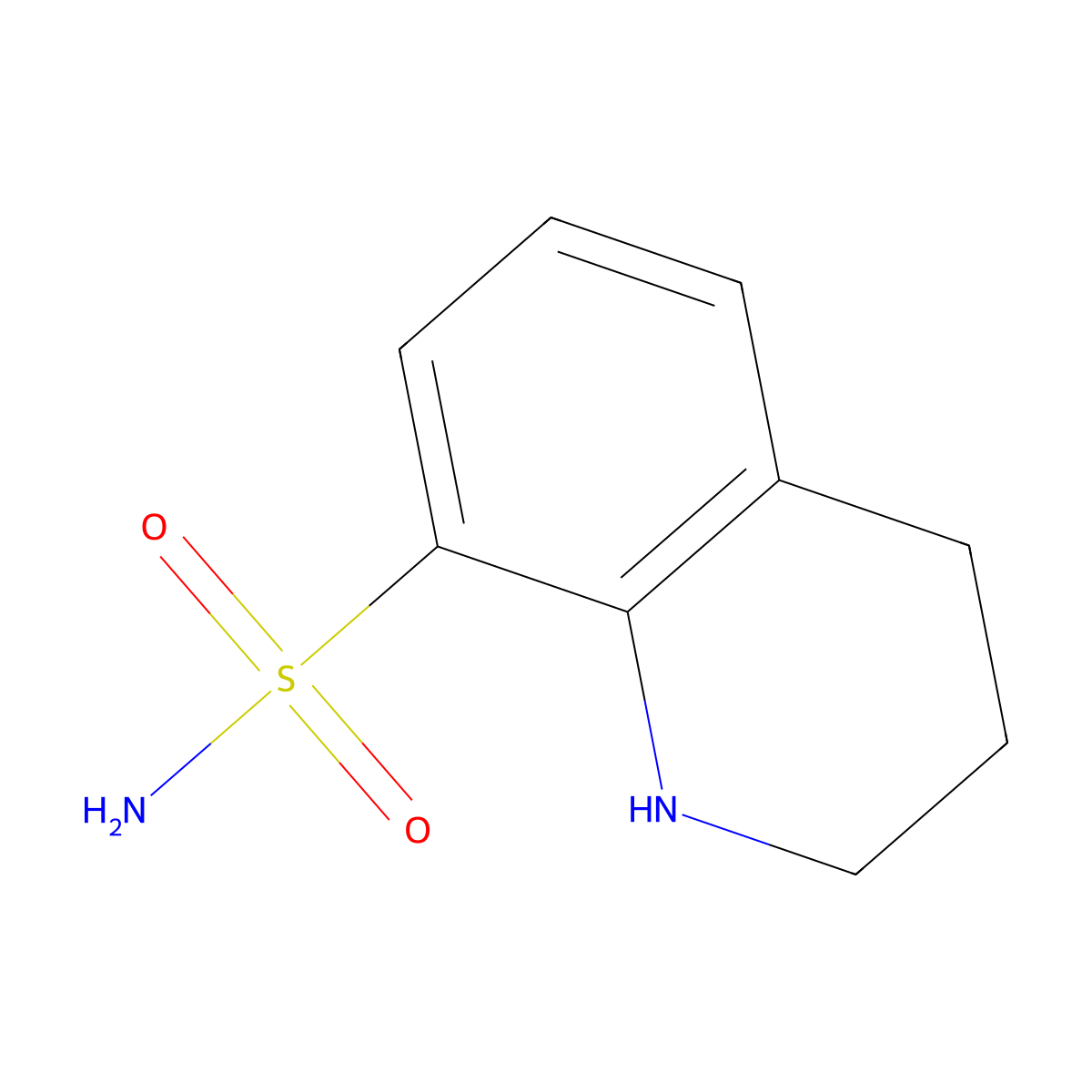 1,2,3,4-Tetrahydroquinoline-8-sulfonamide molecular structure, CAS 142598-01-4