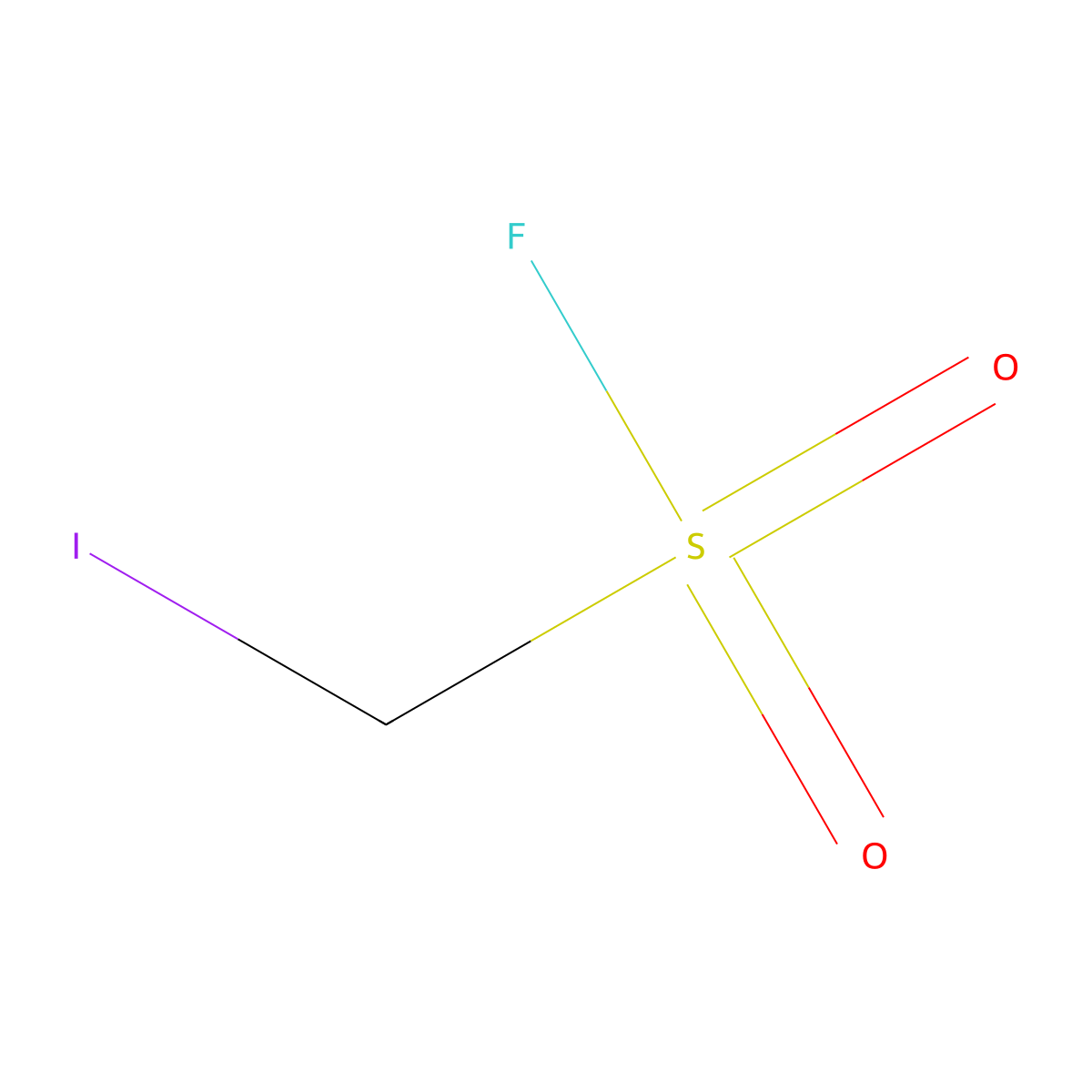 Iodomethanesulfonyl fluoride molecular structure, CAS 1426-04-6