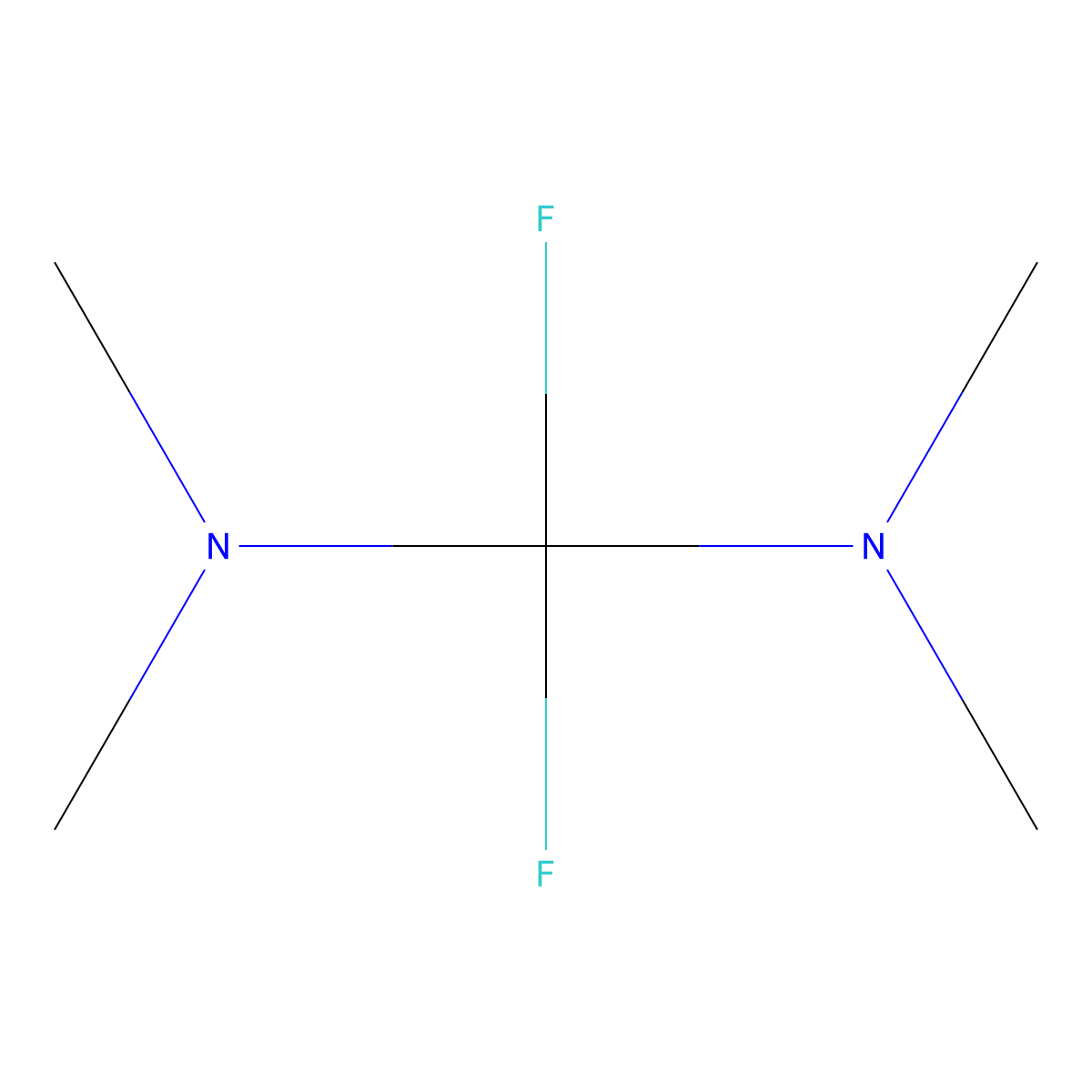 1,1-Difluoro-N,N,N',N'-tetramethylmethanediamine molecular structure, CAS 1426-10-4