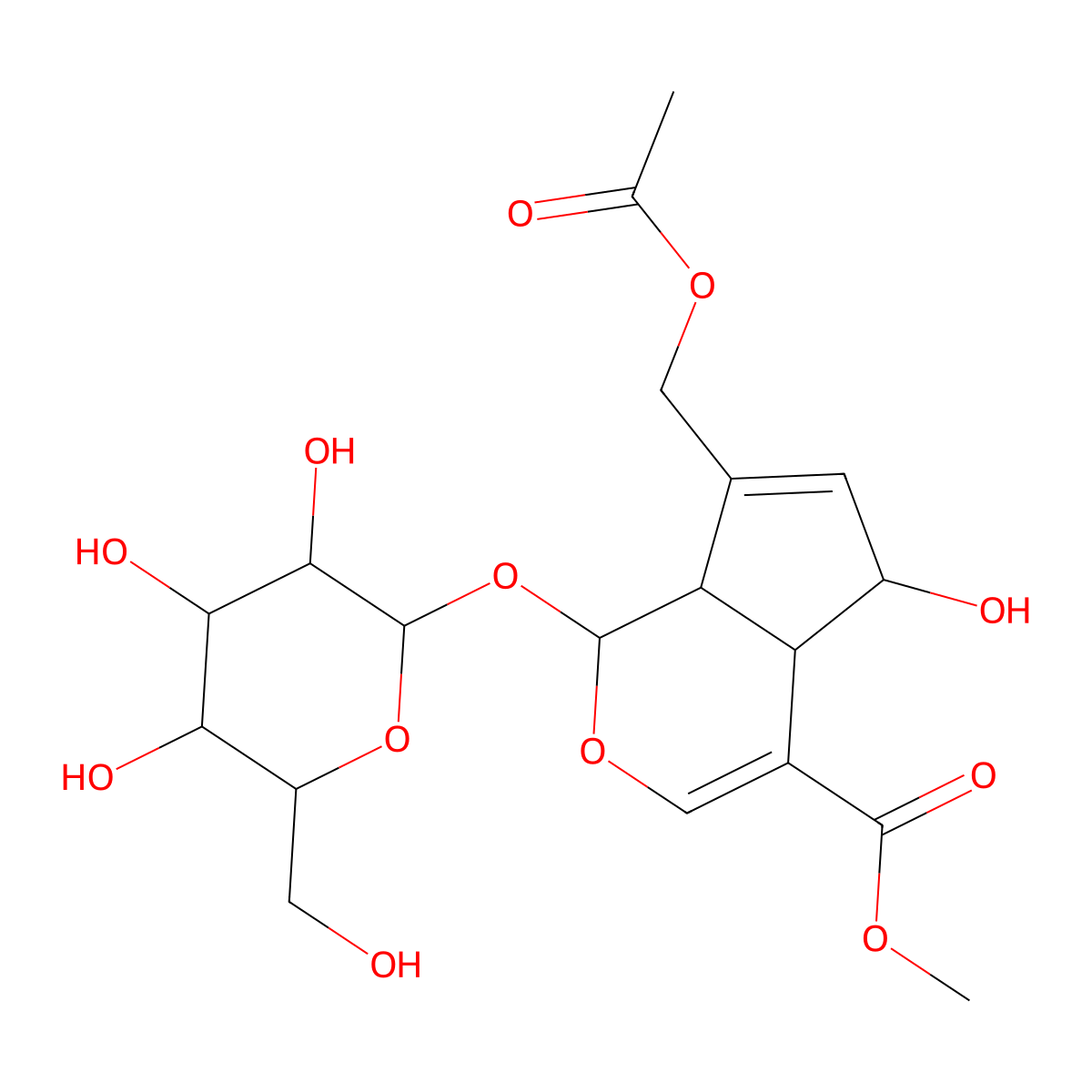 Daphylloside molecular structure, CAS 14260-99-2