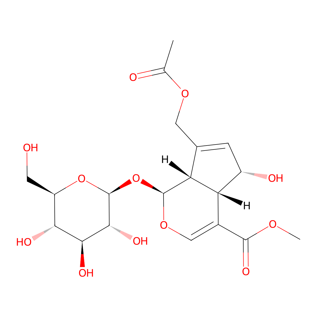 Daphylloside molecular structure, CAS 14260-99-2