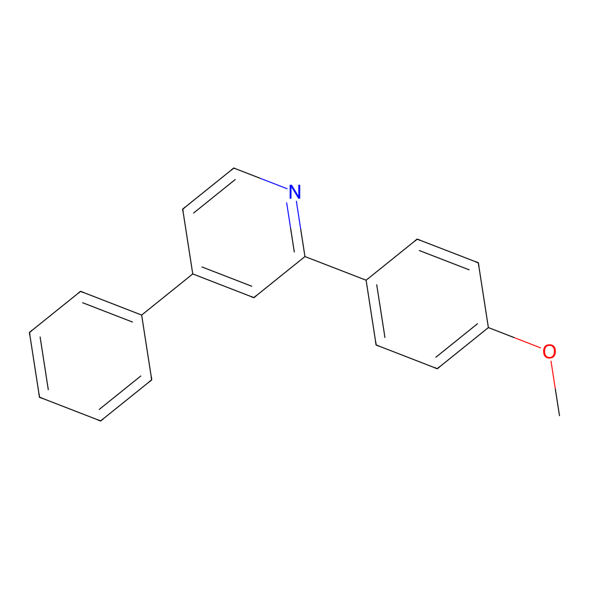 2-(4-Methoxyphenyl)-4-phenylpyridine molecular structure, CAS 1426022-09-4