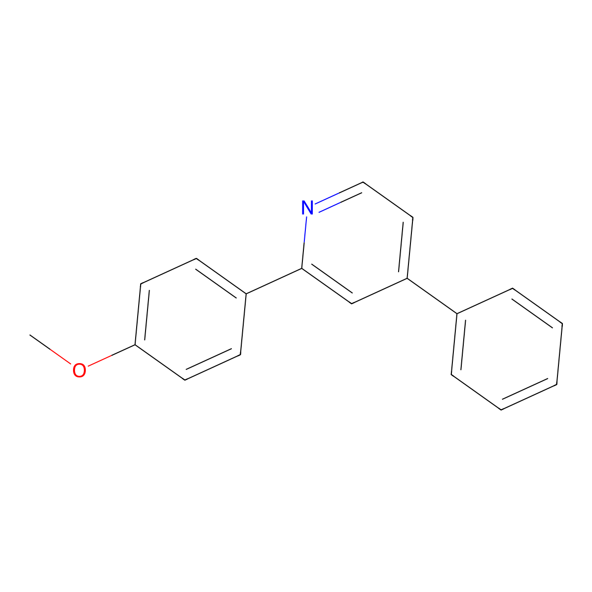 2-(4-Methoxyphenyl)-4-phenylpyridine molecular structure, CAS 1426022-09-4