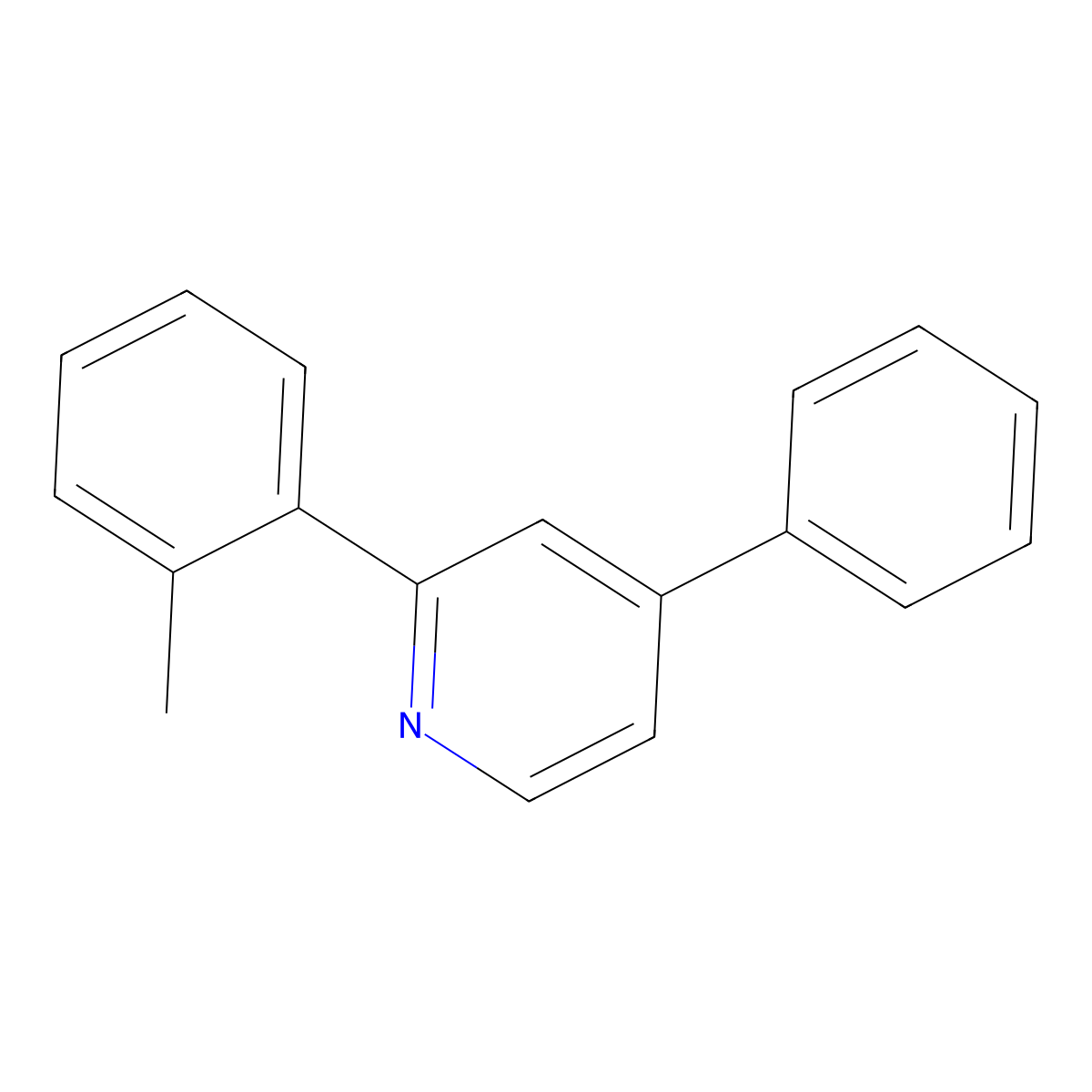2-(2-Methylphenyl)-4-phenylpyridine molecular structure, CAS 1426022-22-1