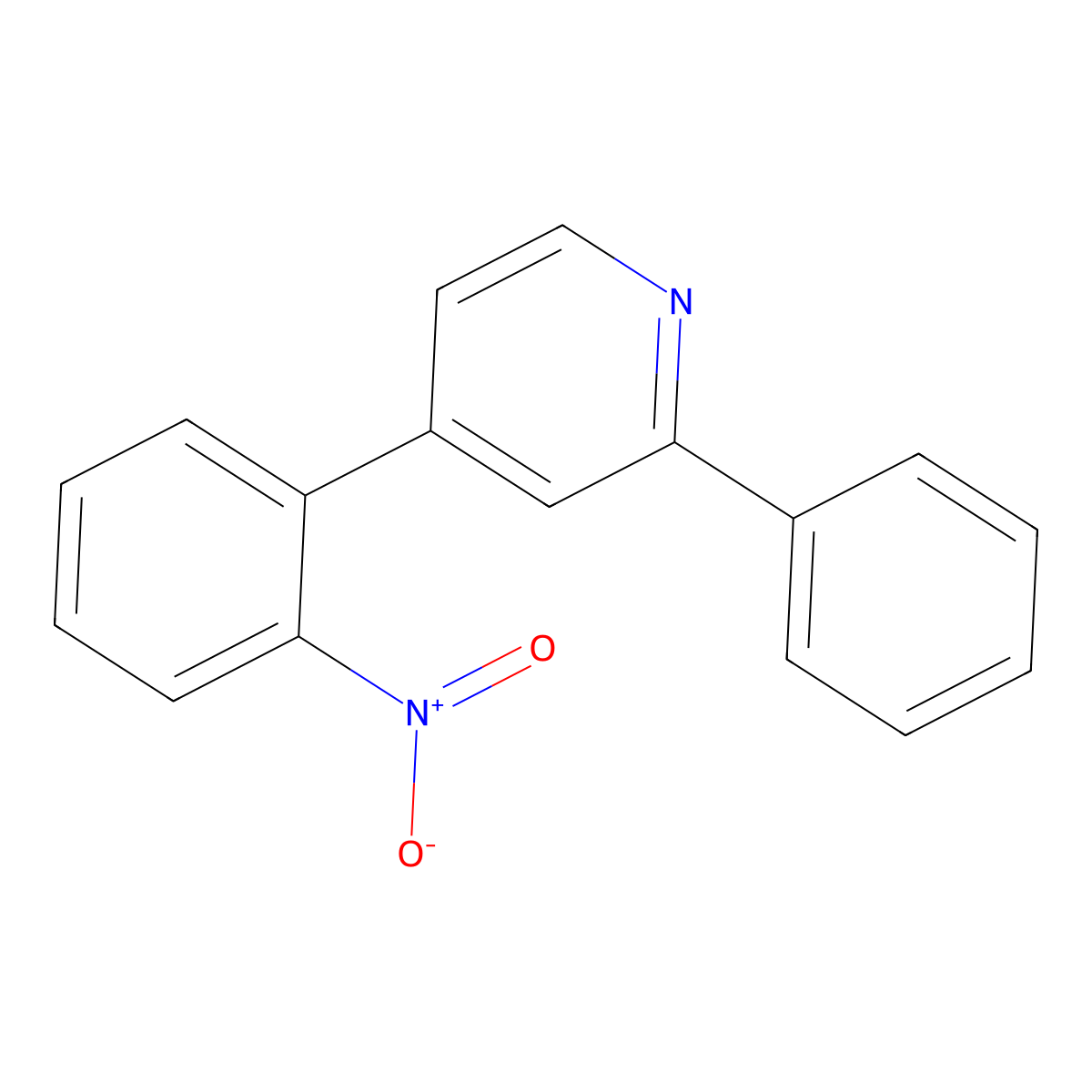 4-(2-Nitrophenyl)-2-phenylpyridine molecular structure, CAS 1426022-46-9