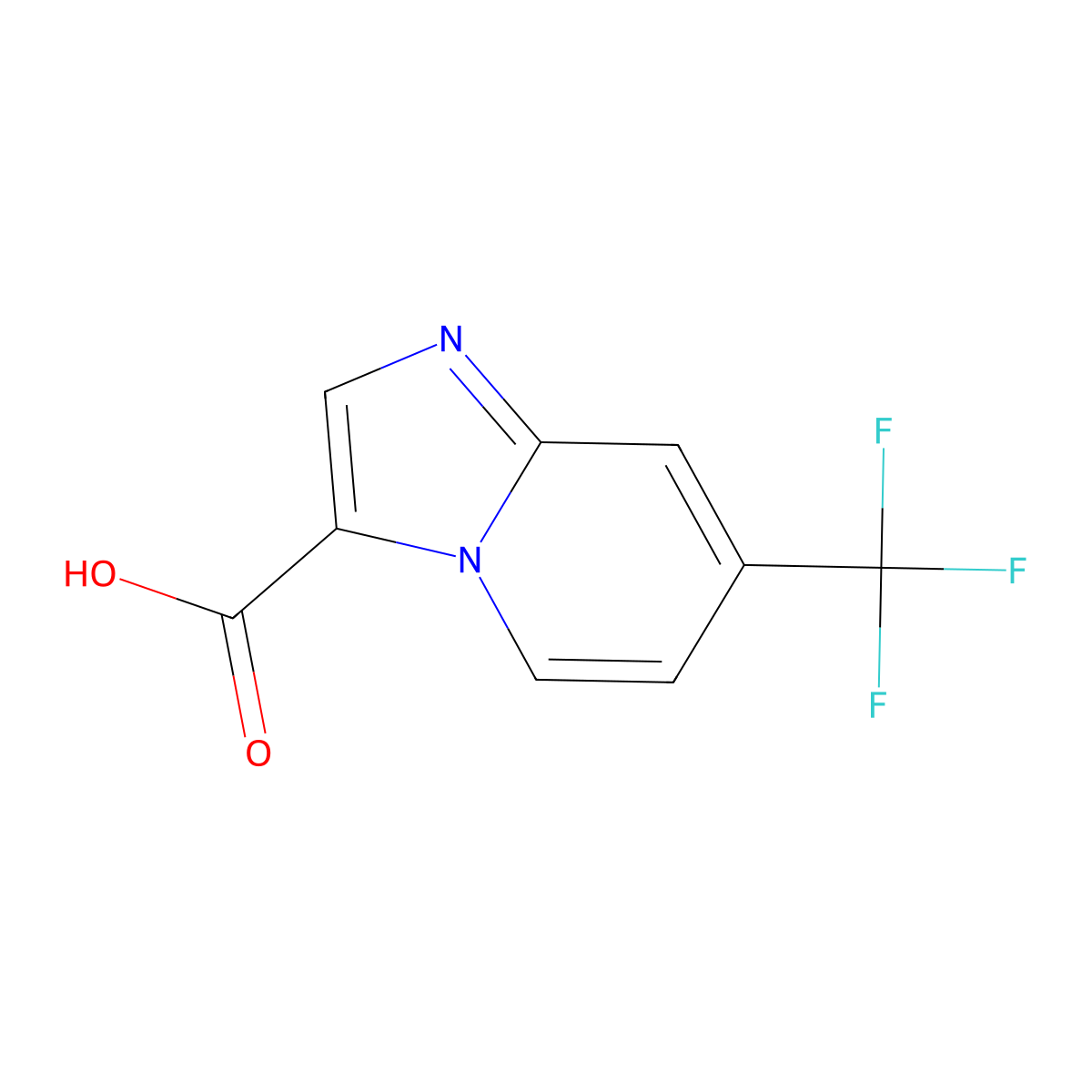7-(Trifluoromethyl)imidazo[1,2-a]pyridine-3-carboxylic acid molecular structure, CAS 1426135-67-2